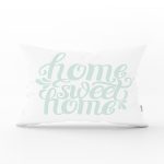 - Rh-Dik-2566-Gorsel1 - Realhomes  Bulut Mavi Home Sweet Home Dekoratif Dikdörtgen Yastık Kırlent Kılıfı Realhomes