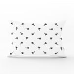 - Rh-Dik-2573-Gorsel1 - Realhomes Palmiye Baskılı Siyah Beyaz Dekoratif Dikdörtgen Yastık Kırlent Kılıfı Realhomes