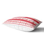 - Rh-Dik-3026-Gorsel2 - Realhomes Merry Christmas Kanaviçe Görünümlü Geyikler Baskılı Dikdörtgen Yastık Kırlent Kılıfı Realhomes