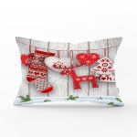 - Rh-Dik-3029-Gorsel1 - Realhomes  Yılbaşı Temalı Dijital Baskılı 3 D Dikdörtgen Yastık Kırlent Kılıfı Realhomes