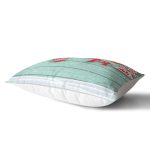 - Rh-Dik-3032-Gorsel2 - Realhomes Yeşil Zeminde Yılbaşı Konsepti Desenli Dekoratif Dikdörtgen Yastık Kılıfı Realhomes