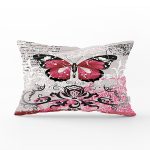 - Rh-Dik-31-Gorsel1 - Realhomes Modern Kelebek Desenli Dijital Baskılı Dekoratif Dikdörtgen Yastık Kırlent Kılıfı Realhomes