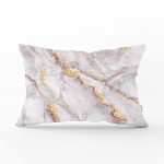 - Rh-Dik-3124-Gorsel1 - Realhomes  Altın Yaldız Çizgili Mermer Desenli Dekoratif Dikdörtgen Yastık Kırlent Kılıfı Realhomes