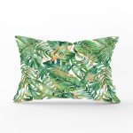 Amazon Yaprakları Dijital Baskılı Modern Dikdörtgen Yastık Kırlent Kılıfı Realhomes