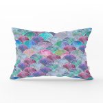 - Rh-Dik-3161-Gorsel1 - Realhomes Mavi Zeminde Yuvarlak Desenli Modern Dikdörtgen Yastık Kırlent Kılıfı Realhomes