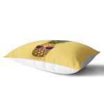 Sarı Zeminli 3D Ananas Modern Tasarımlı Dikdörtgen Yastık Kırlent Kılıfı Realhomes