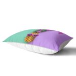 - Rh-Dik-3202-Gorsel2 - Realhomes Yeşil ve Mor Ananas Temalı Özel Tasarım Dikdörtgen Yastık Kırlent Kılıfı Realhomes