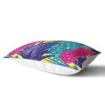 Sarı Zeminde Tropikal Orman Tasarımlı Modern Dikdörtgen Yastık Kırlent Kılıfı Realhomes