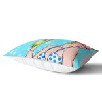 - Rh-Dik-3270-Gorsel2 - Realhomes Pop Art Girl Özel Tasarım Dekoratif Dikdörtgen Yastık Kırlent Kılıfı Realhomes