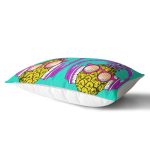 - Rh-Dik-3273-Gorsel2 - Realhomes Mavi Zeminde Ananas Desenli Dijital Baskılı Dikdörtgen Yastık Kırlent Kılıfı Realhomes