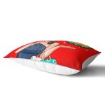 - Rh-Dik-3281-Gorsel2 - Realhomes Kırmızı Zeminli Popart Wow Desenli Modern Dikdörtgen Yastık Kırlent Kılıfı Realhomes