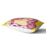 - Rh-Dik-3287-Gorsel2 - Realhomes Sarı Zeminli Popart Girl Desenli Dekoratif Dikdörtgen Yastık Kırlent Kılıfı Realhomes