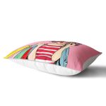 - Rh-Dik-3289-Gorsel2 - Realhomes Pembe Zeminli Popart Desenli Dekoratif Dikdörtgen Yastık Kırlent Kılıfı Realhomes