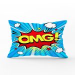 OMG Desenli Özel Tasarım Modern Dijital Baskılı Dikdörtgen Yastık Kırlent Kılıfı Realhomes