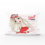 - Rh-Dik-3295-Gorsel1 - Realhomes Çizgili Grl Power Desenli Dijital Baskılı Dekoratif Dikdörtgen Yastık Kırlent Kılıfı Realhomes