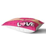 - Rh-Dik-3299-Gorsel2 - Realhomes Pembe Love Popart Tasarımlı Dijital Baskılı Dikdörtgen Yastık Kırlent Kılıfı Realhomes