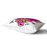 - Rh-Dik-3306-Gorsel2 - Realhomes Beautiful Girl Tasarımlı Popart Dekoratif Dikdörtgen Yastık Kırlent Kılıfı Realhomes