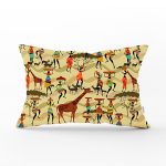 - Rh-Dik-3325-Gorsel1 - Realhomes RealHomes Etnik Afrikan Desenli Özel Tasarım Dikdörtgen Yastık Kırlent Kılıfı Realhomes