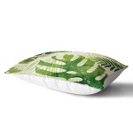 - Rh-Dik-3336-Gorsel2 - Realhomes Ekru Zeminde Amazon Yaprakları Özel Tasarım Dikdörtgen Yastık Kırlent Kılıfı Realhomes