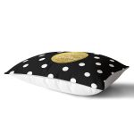 - Rh-Dik-3370-Gorsel2 - Realhomes Siyah Zeminde Sweet Holiday Tasarımlı Dijital Baskılı Dikdörtgen Yastık Kırlent Kılıfı Realhomes