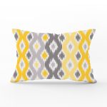 - Rh-Dik-3374-Gorsel1 - Realhomes Sarı Gri Zigzag Desenli Modern Tasarımlı Dekoratif Dikdörtgen Yastık Kırlent Kılıfı Realhomes