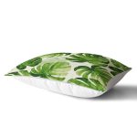 - Rh-Dik-3403-Gorsel2 - Realhomes Suluboya Zambak Yaprakları Çizimli Özel Tasarım Dikdörtgen Yastık Kırlent Kılıfı Realhomes