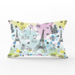 Özel Tasarım Paris Fashion Dijital Baskılı Modern Dikdörtgen Yastık Kırlent Kılıfı Realhomes