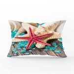 - Rh-Dik-3434-Gorsel1 - Realhomes Renkli Deniz Yıldızları Özel Tasarımlı Modern Dikdörtgen Yastık Kırlent Kılıfı Realhomes