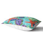 Deniz Canlıları Özel Tasarım Dijital Baskılı Modern Kumaş Dikdörtgen Yastık Kırlent Kılıfı Realhomes