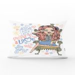 - Rh-Dik-3445-Gorsel1 - Realhomes Peace Love Fashion Temalı Dijital Baskılı Modern Dikdörtgen Yastık Kırlent Kılıfı Realhomes