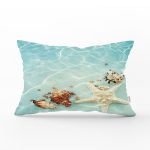 - Rh-Dik-3452-Gorsel1 - Realhomes Özel Tasarım Deniz Yıldızı Motifli Dijital Baskılı Kumaş Dikdörtgen Yastık Kırlent Kılıfı Realhomes