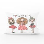 - Rh-Dik-3459-Gorsel1 - Realhomes Best Friends Özel Tasarım Dijital Baskılı Modern Dikdörtgen Yastık Kırlent Kılıfı Realhomes