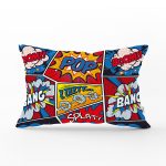 Modern Pop Art Tasarımlı Dijital Baskılı Modern Dikdörtgen Yastık Kırlent Kılıfı Realhomes