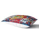 Modern Pop Art Tasarımlı Dijital Baskılı Modern Dikdörtgen Yastık Kırlent Kılıfı Realhomes