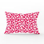 - Rh-Dik-3467-Gorsel1 - Realhomes Modern Çizimli Kalpler Tasarımlı Dijital Baskılı Modern Dikdörtgen Yastık Kırlent Kılıfı Realhomes