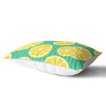 - Rh-Dik-3471-Gorsel2 - Realhomes Yeşil Zeminde Limonlar Özel Tasarımlı Modern Dikdörtgen Yastık Kırlent Kılıfı Realhomes