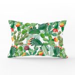 - Rh-Dik-3474-Gorsel1 - Realhomes Watercolor Kaktüs Dijital Baskılı Modern Dijital Dikdörtgen Yastık Kırlent Kılıfı Realhomes