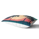 Watercolor Gün Batımı Dijital Baskılı Modern Dikdörtgen Yastık Kırlent Kılıfı Realhomes
