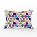 - Rh-Dik-3495-Gorsel1 - Realhomes Renkli Mozaik Desenli Modern Dijital Baskılı Dikdörtgen Yastık Kırlent Kılıfı Realhomes