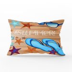 - Rh-Dik-3501-Gorsel1 - Realhomes Summer Plaj Tasarımlı Dijital Baskılı Dekoratif Dikdörtgen Yastık Kırlent Kılıfı Realhomes