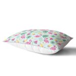 Summer Flamingo Motifli Özel Tasarım Dijital Baskılı Dikdörtgen Yastık Kırlent Kılıfı Realhomes