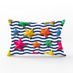 - Rh-Dik-3518-Gorsel1 - Realhomes Zigzag 3D Yıldız Desenli Dijital Baskılı Modern Dikdörtgen Yastık Kırlent Kılıfı Realhomes