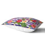 - Rh-Dik-3525-Gorsel2 - Realhomes Mavi Çizgili Çiçek Desenli Özel Tasarım Dijital Baskılı Modern Dikdörtgen Yastık Kırlent Kılıfı Realhomes