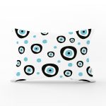 Nazar Boncuğu Özel Tasarımlı Dijital Baskılı Modern Dikdörtgen Yastık Kırlent Kılıfı Realhomes