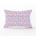 - Rh-Dik-3539-Gorsel1 - Realhomes Pembe Mavi Flamingo Desenli Dijital Baskılı Modern Dikdörtgen Yastık Kırlent Kılıfı Realhomes