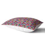 Özel Tasarım 3D Renkli Üçgenler Dijital Baskılı Dikdörtgen Yastık Kırlent Kılıfı Realhomes