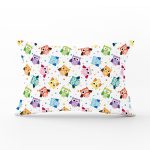 - Rh-Dik-402-Gorsel1 - Realhomes Baykuş Desen Dijital Baskılı Dekoratif Dikdörtgen Yastık Kırlent Kılıfı Realhomes