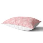 Pembe Damask Dijital Baskılı Dekoratif Dikdörtgen Yastık Kırlent Kılıfı Realhomes