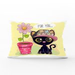 - Rh-Dik-420-Gorsel1 - Realhomes Sevimli Kediler Dijital Baskılı Dekoratif Dikdörtgen Yastık Kırlent Kılıfı Realhomes