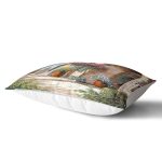 Çiçek Sokağı Dijital Baskılı Dekoratif Dikdörtgen Yastık Kırlent Kılıfı Realhomes